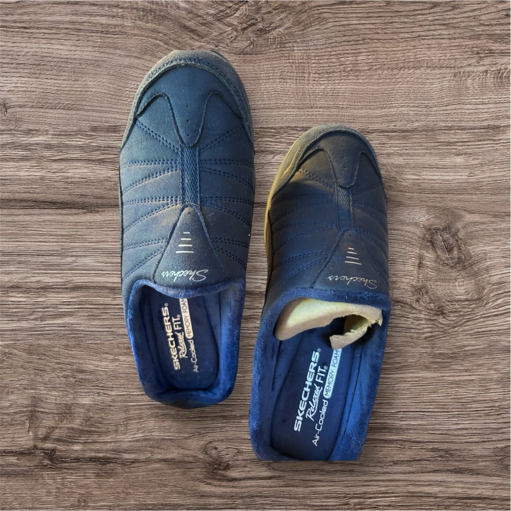 Skechers  Blue Slip-On Shoes